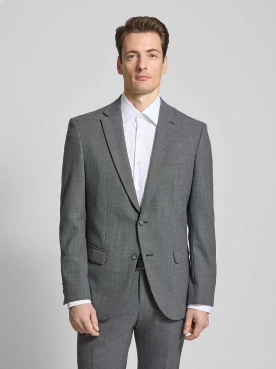 Zdjęcie produktu Marynarka z mieszanki żywej wełny z kołnierzem z połami model ‘Michel’ Pierre Cardin Antracytowy