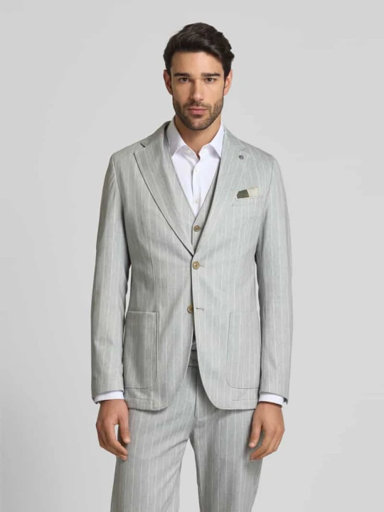 Zdjęcie produktu Marynarka z nakładanymi kieszeniami model ‘Carter’ CG - Club of Gents Limonkowy