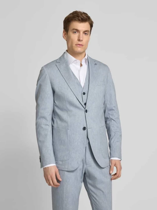 Zdjęcie produktu Marynarka z nakładanymi kieszeniami model ‘Carter’ CG - Club of Gents Błękitny
