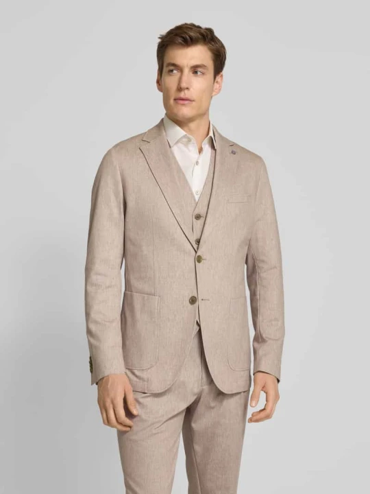 Zdjęcie produktu Marynarka z nakładanymi kieszeniami model ‘Carter’ CG - Club of Gents Beżowy