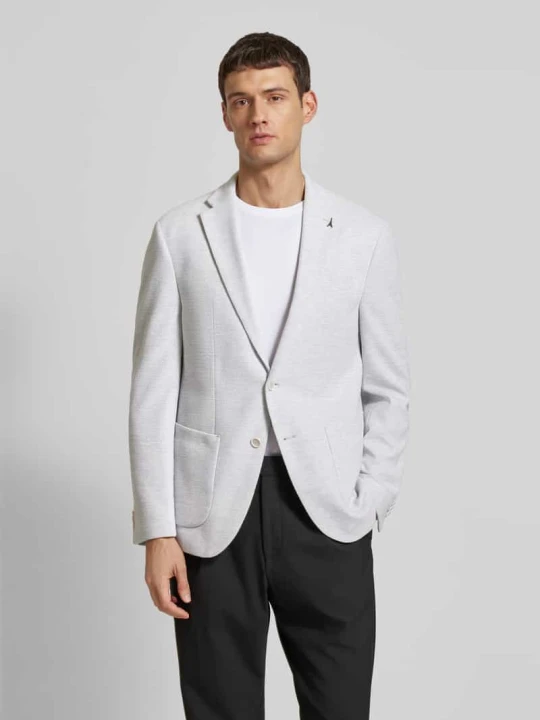 Zdjęcie produktu Marynarka z nakładanymi kieszeniami model ‘Michel’ Pierre Cardin Beżowy