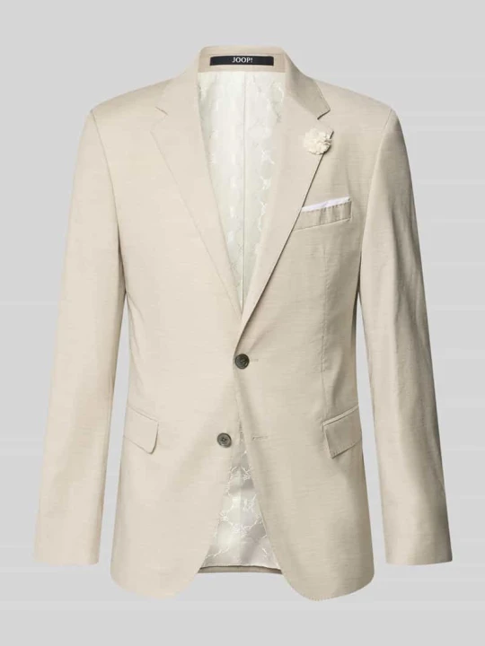 Zdjęcie produktu Marynarka z poszetką model 'Wedding Herby' JOOP! Piaskowy