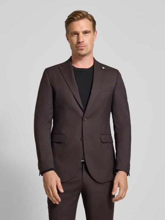 Zdjęcie produktu marynarka z żywej wełny krój slim fit model 'Paul' CG - Club of Gents Ciemnoczerwony