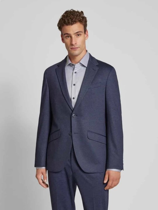 Zdjęcie produktu Marynarka zapinana na dwa guziki o kroju regular fit z kieszeniami z patką model ‘Lukas’ Pierre Cardin Granatowy