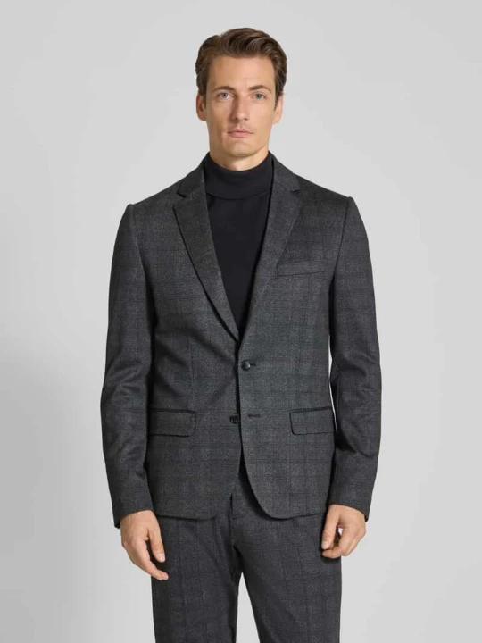 Zdjęcie produktu Marynarka zapinana na dwa guziki z kołnierzem z połami model ‘ASHE’ Antony Morato Czarny