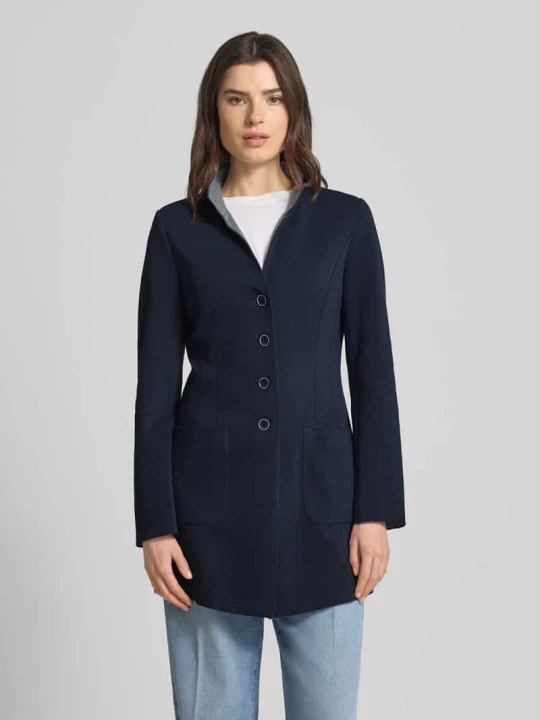 Zdjęcie produktu Marynarka ze stójką i kieszeniami wpuszczanymi White Label Granatowy