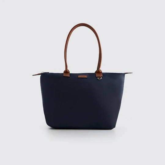 Zdjęcie produktu Materiałowa torba shopper granatowa House