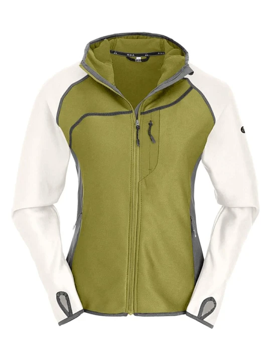 Zdjęcie produktu Maul Sport Kurtka polarowa "Bodenmais" w kolorze oliwkowo-białym rozmiar: 40