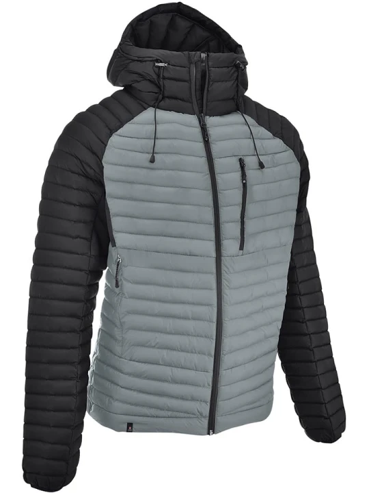 Zdjęcie produktu Maul Sport Pikowana kurtka termiczna "Kaunertal REC" w kolorze szaro-czarnym rozmiar: 52