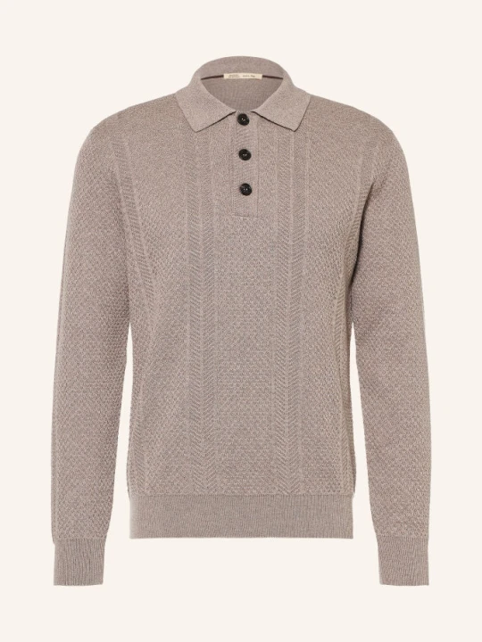 Zdjęcie produktu Maurizio Baldassari Koszulka Polo Z Dzianiny beige MAURIZIO BALDASSARI