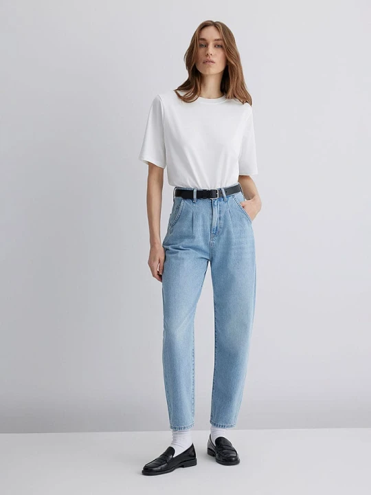Zdjęcie produktu MAVI Dżinsy "Laura" - Tapered fit - w kolorze błękitnym rozmiar: W26 / L29