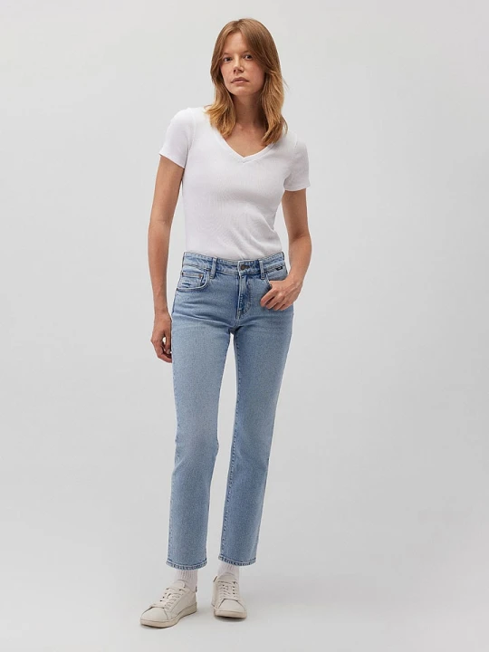 Zdjęcie produktu MAVI Dżinsy "Mirella" - Slim fit - w kolorze błękitnym rozmiar: W34 / L28