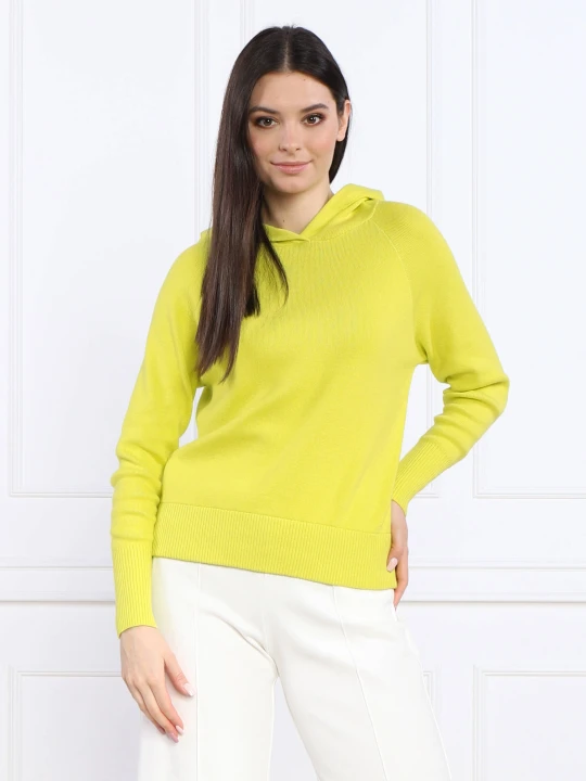 Zdjęcie produktu MAX&Co. Bluza MAHLER | Regular Fit | z dodatkiem kaszmiru limonkowy