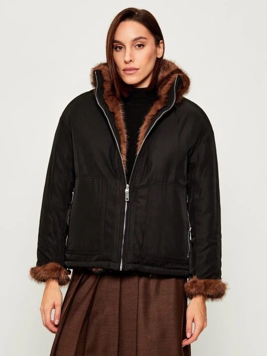 Zdjęcie produktu MAX&Co. Dwustronna kurtka AZOTO | Loose fit brązowy