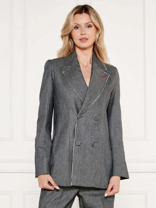 Zdjęcie produktu MAX&Co. Jeansowa marynarka NEUTRO | Slim Fit szary