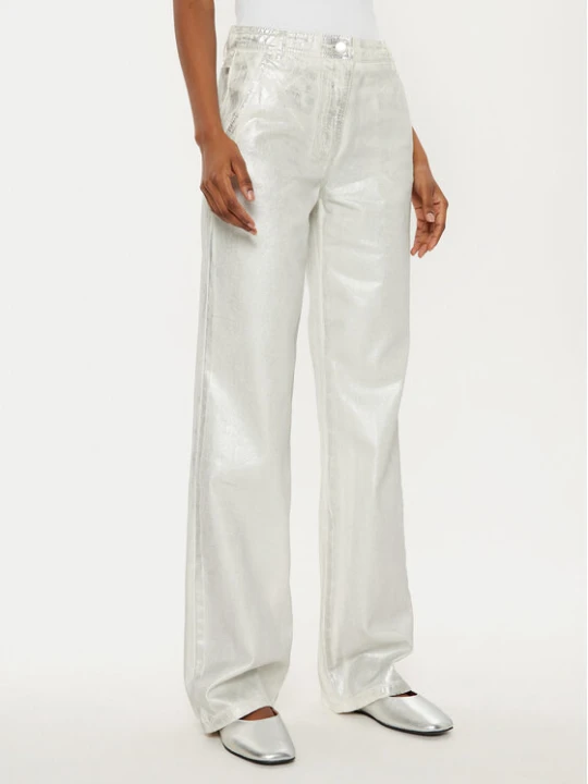 Zdjęcie produktu MAX&Co. Jeansy Basilio 2516131021200 Srebrny Wide Leg