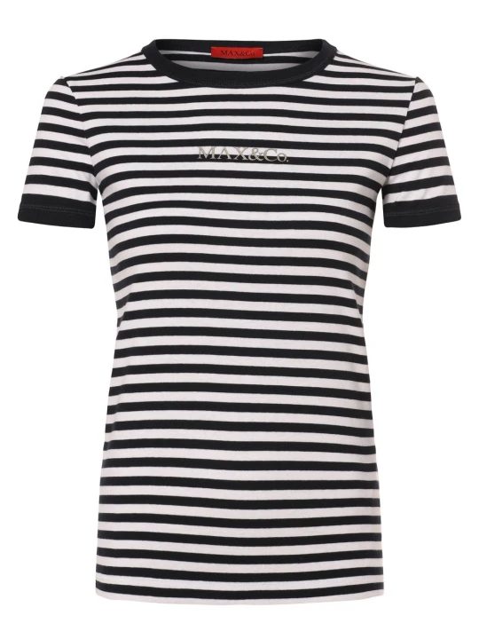 Zdjęcie produktu MAX&Co. Koszulka - Logotee Kobiety Bawełna niebieski | biały