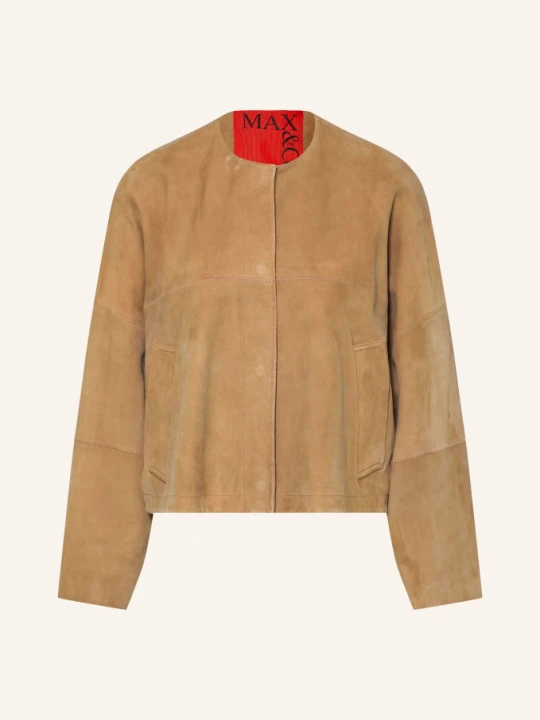 Zdjęcie produktu Max & Co. Kurtka Skórzana Curva braun MAX&Co. CAMELOWY