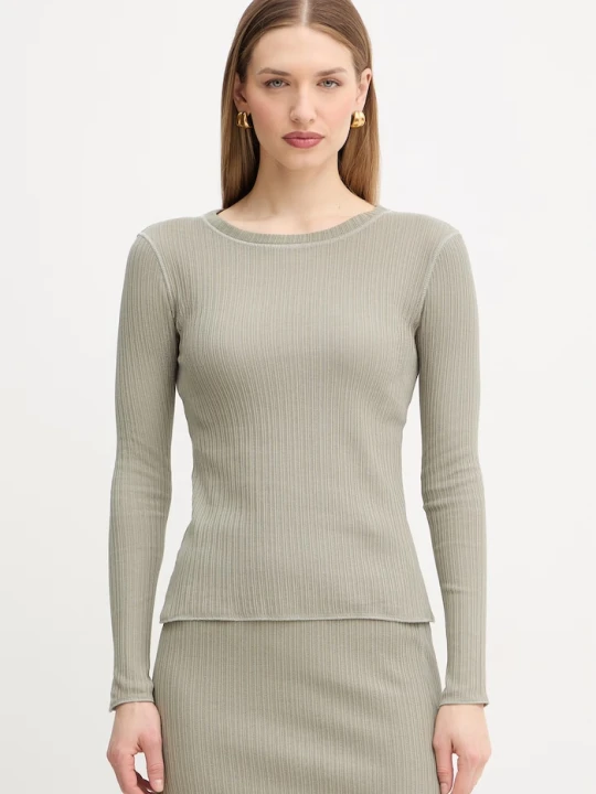 Zdjęcie produktu MAX&Co. longsleeve bawełniany MCOTRIONFO zielony