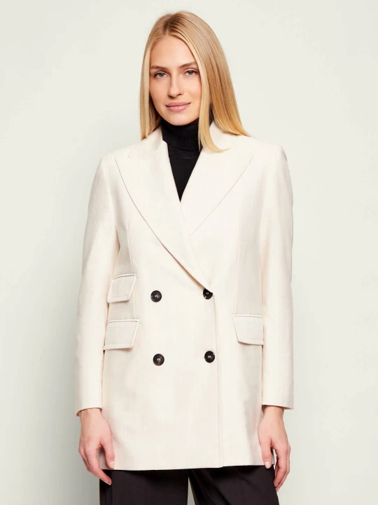 Zdjęcie produktu MAX&Co. Marynarka MCOREFOLO | Relaxed fit | z dodatkiem wełny beżowy