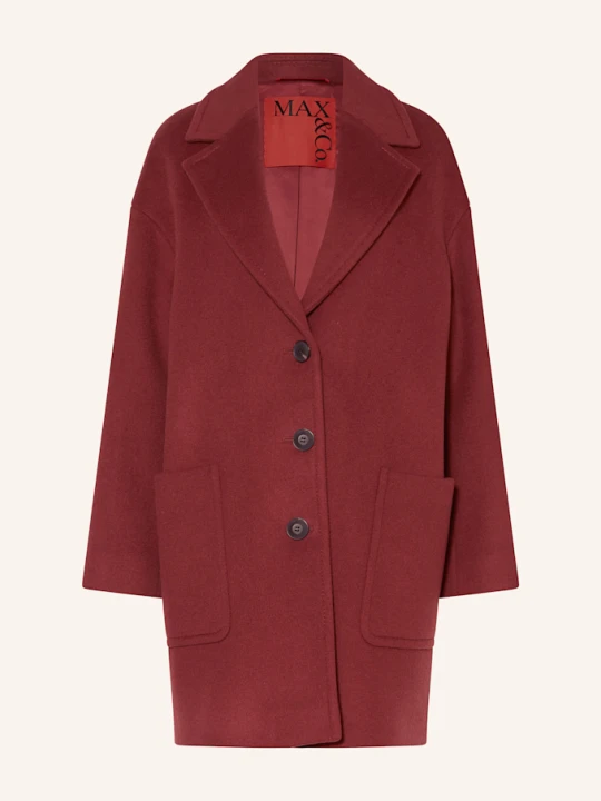 Zdjęcie produktu Max & Co. Płaszcz Tarocco rot MAX&Co. CIEMNOCZERWONY
