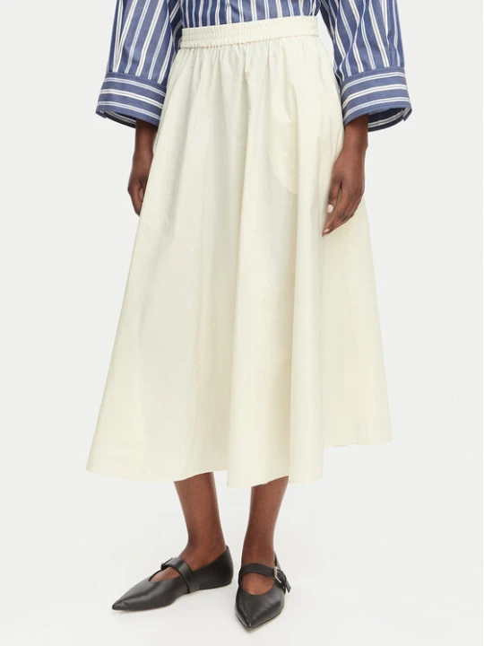 Zdjęcie produktu MAX&Co. Spódnica midi Gonna 2616101084200 Kremowy Regular Fit