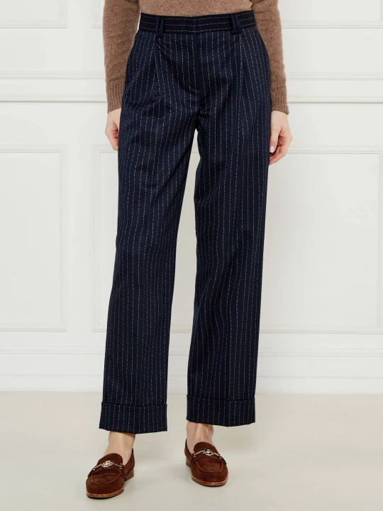 Zdjęcie produktu MAX&Co. Spodnie CABLO | flare fit granatowy