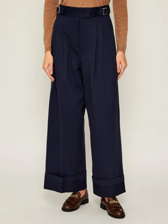 Zdjęcie produktu MAX&Co. Spodnie GARONNA | Loose fit granatowy
