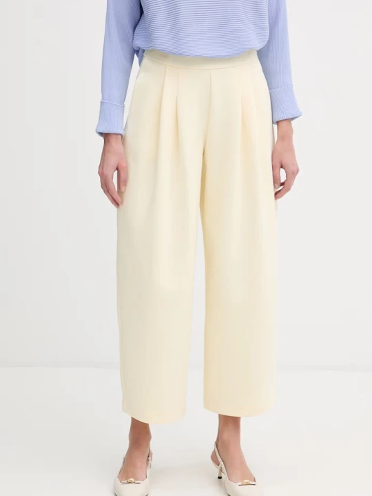 Zdjęcie produktu Max&Co. spodnie straight damskie MCOACANTO żółty