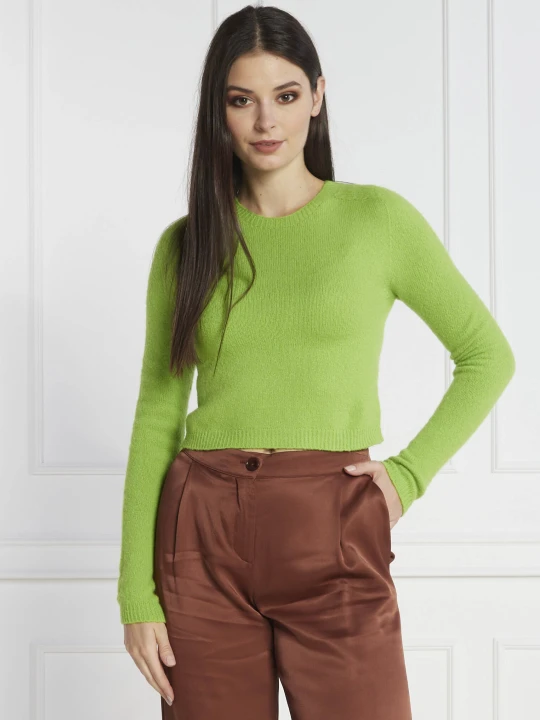 Zdjęcie produktu MAX&Co. Sweter | Cropped Fit | z dodatkiem wełny zielony