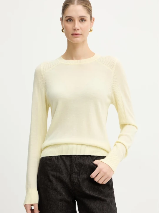 Zdjęcie produktu MAX&Co. sweter wełniany MCOBERLINA żółty