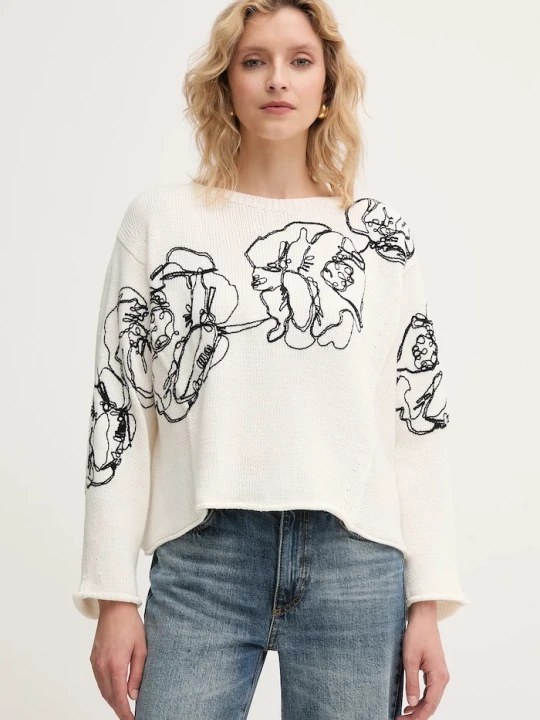Zdjęcie produktu MAX&Co. sweter z domieszką wełny beżowy