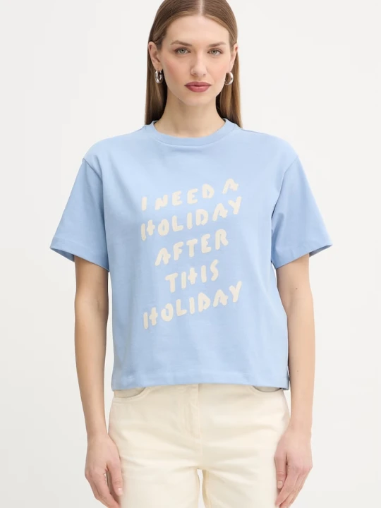 Zdjęcie produktu MAX&Co. t-shirt bawełniany MCLFERIALE niebieski