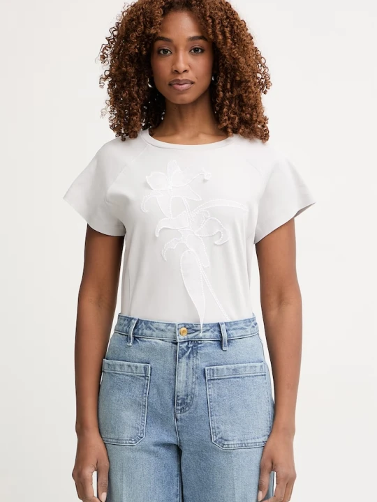 Zdjęcie produktu Max&Co. t-shirt damski bawełniany MCOVELLO szary