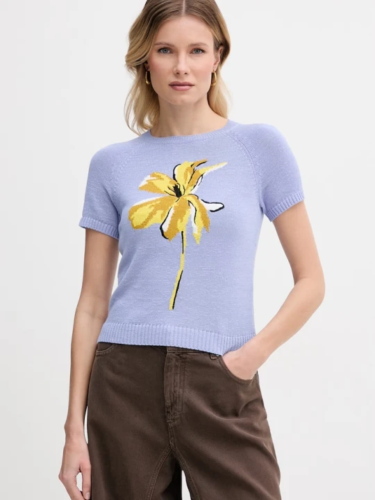 Zdjęcie produktu Max&Co. t-shirt damskie MCOOMBRE niebieski