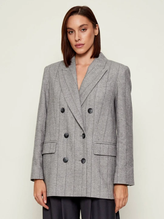 Zdjęcie produktu MAX&Co. Wełniana marynarka IAMES | Loose fit szary