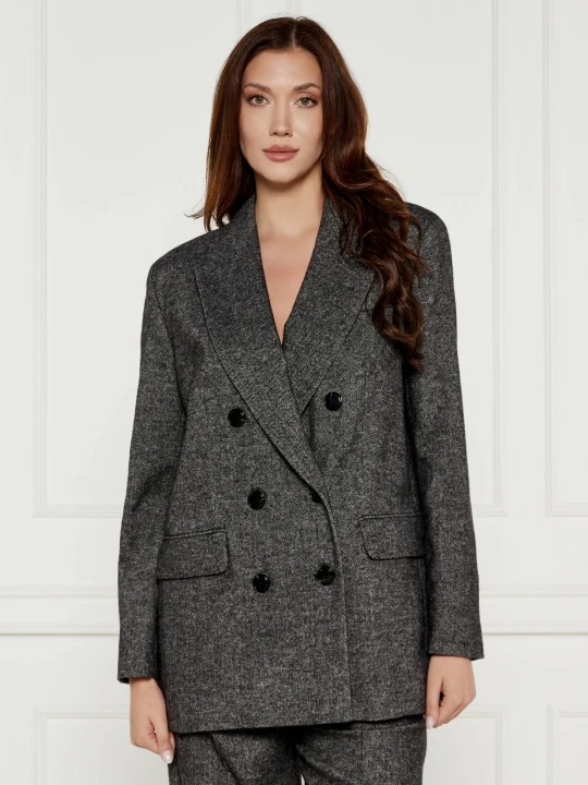 Zdjęcie produktu MAX&Co. Wełniana marynarka IAMES | Oversize fit grafitowy