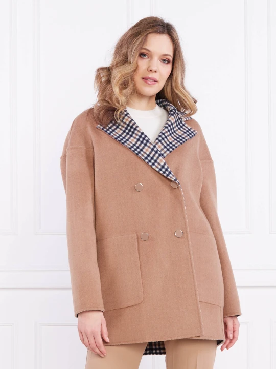 Zdjęcie produktu MAX&Co. Wełniany dwustronny płaszcz OTERO brązowy