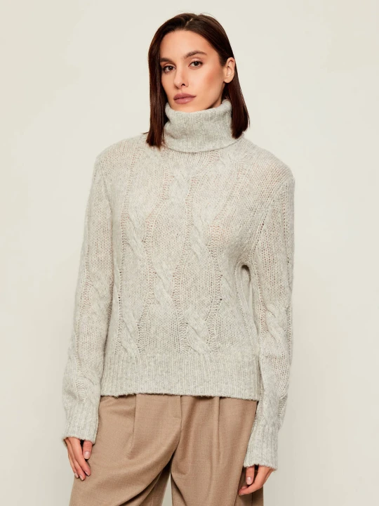 Zdjęcie produktu MAX&Co. Wełniany golf ANTILLE | Regular Fit szary