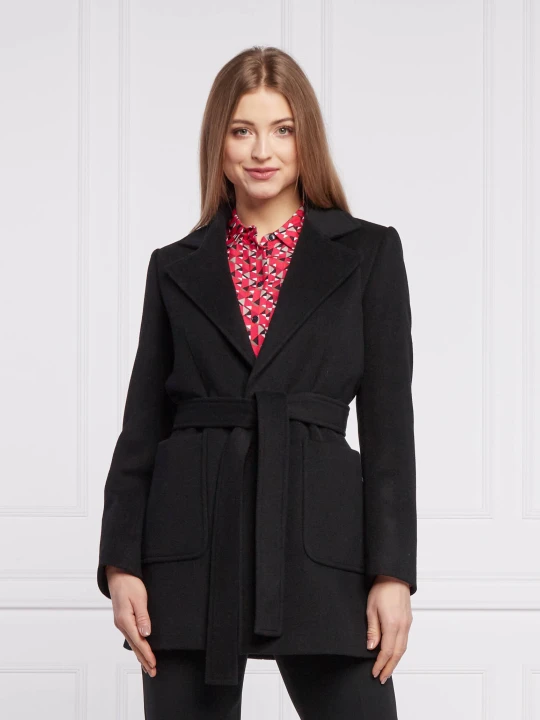 Zdjęcie produktu MAX&Co. Wełniany płaszcz Shortrun czarny