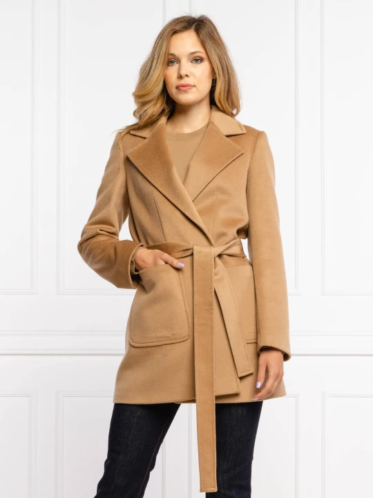 Zdjęcie produktu MAX&Co. Wełniany płaszcz SHORTRUN camel
