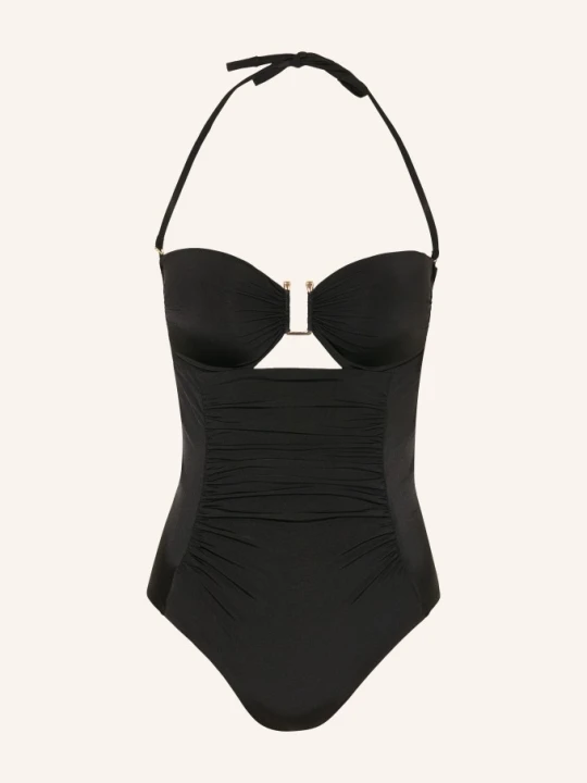 Zdjęcie produktu Max Mara Beachwear Strój Kąpielowy Typu Bandeau Bchcurva Z Wycięciem schwarz CZARNY