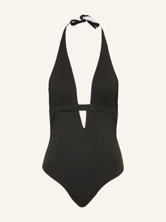 Zdjęcie produktu Max Mara Beachwear Strój Kąpielowy Z Wiązaniem Na Szyi Bchchenzia Z Wycięciem schwarz CZARNY