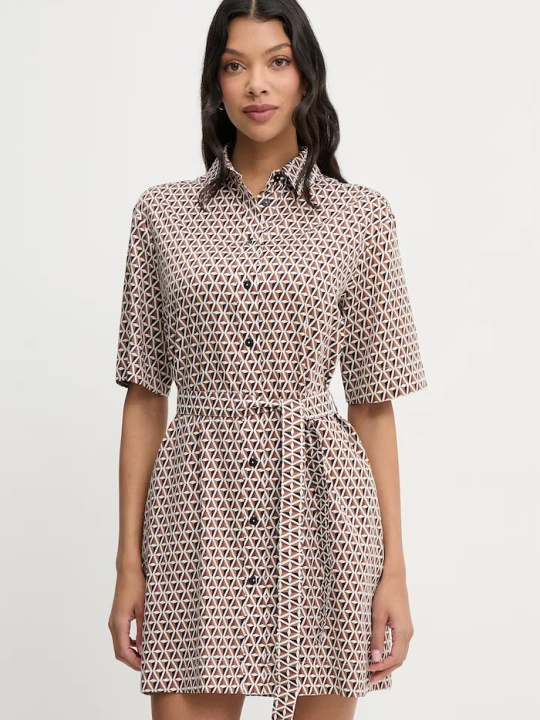 Zdjęcie produktu Max Mara Beachwear sukienka letnia bawełniana BONITO brązowy