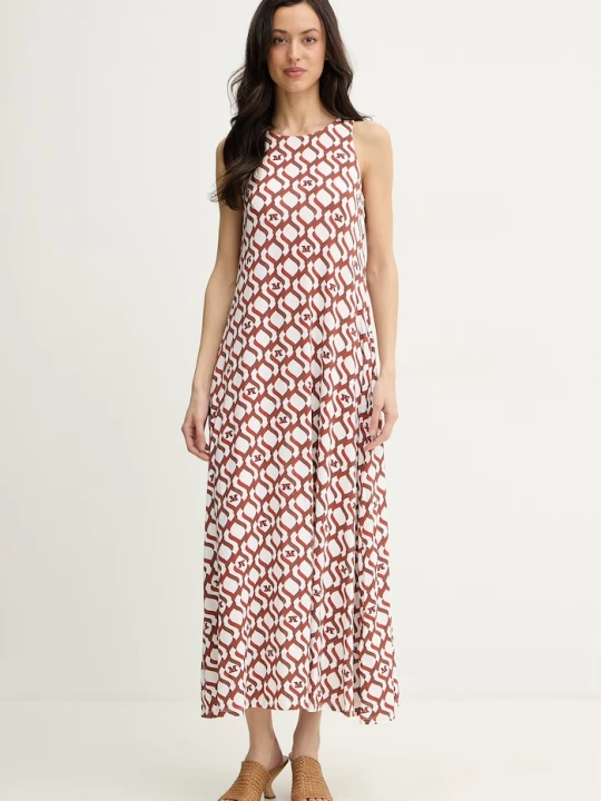 Zdjęcie produktu Max Mara Beachwear sukienka z wiskozy biały