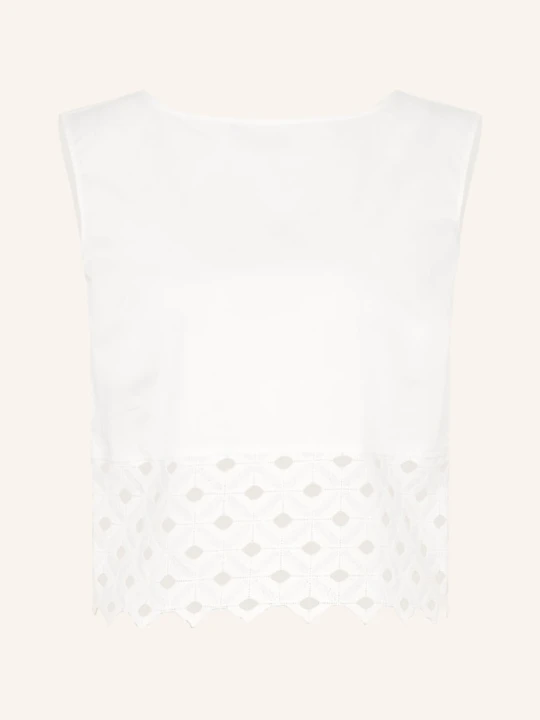 Zdjęcie produktu Max Mara Beachwear Top Maggio Z Mieszanki Materiałów weiss BIAŁY