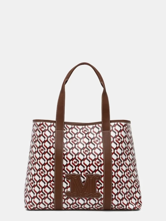 Zdjęcie produktu Max Mara Beachwear torebka shopper damska z imitacji skóry FARNETO beżowy