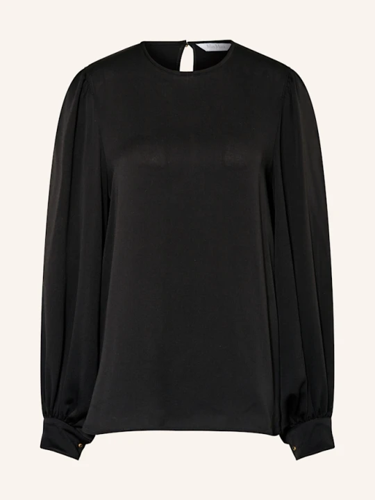 Zdjęcie produktu Max Mara Bluzka Jedwabna Robinia schwarz CZARNY