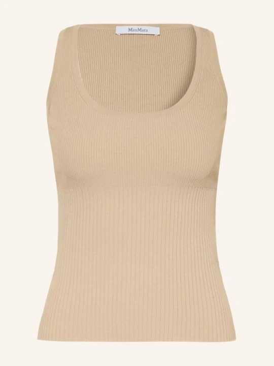 Zdjęcie produktu Max Mara Dzianinowy Top Ghiro beige