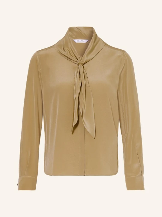 Zdjęcie produktu Max Mara Jedwabna Bluzka Dry gruen KHAKI